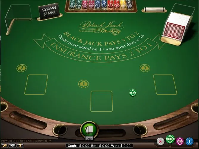 Blackjack Game Screen